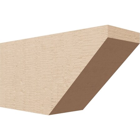Ekena Millwork 4in. W x 6in. H x 12in. L Concord Woodgrain TimberThane Rafter Tail, Primed Tan RFTUR04X06X12CONRCPR